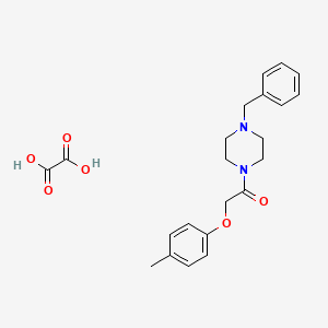 molecular formula C22H26N2O6 B3901970 1-benzyl-4-[(4-methylphenoxy)acetyl]piperazine oxalate 
