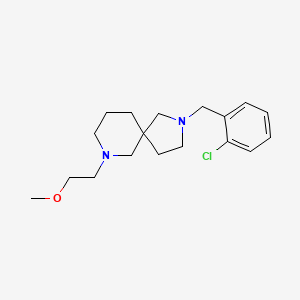molecular formula C18H27ClN2O B3901979 2-(2-chlorobenzyl)-7-(2-methoxyethyl)-2,7-diazaspiro[4.5]decane 