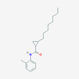 molecular formula C19H29NO B390203 N-(2-methylphenyl)-2-octylcyclopropanecarboxamide 