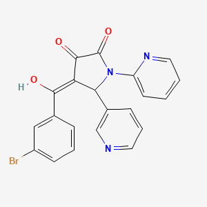4-(3-bromobenzoyl)-3-hydroxy-1-(2-pyridinyl)-5-(3-pyridinyl)-1,5-dihydro-2H-pyrrol-2-one