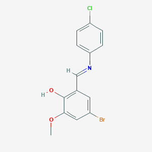 4-Bromo-2-{[(4-chlorophenyl)imino]methyl}-6-methoxyphenol
