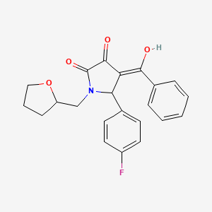 4-benzoyl-5-(4-fluorophenyl)-3-hydroxy-1-(tetrahydro-2-furanylmethyl)-1,5-dihydro-2H-pyrrol-2-one