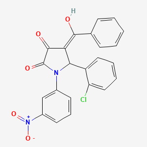 4-benzoyl-5-(2-chlorophenyl)-3-hydroxy-1-(3-nitrophenyl)-1,5-dihydro-2H-pyrrol-2-one
