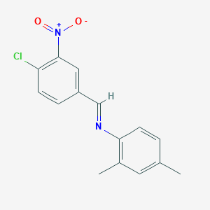 molecular formula C15H13ClN2O2 B390215 N-(4-chloro-3-nitrobenzylidene)-2,4-dimethylaniline CAS No. 5267-32-3