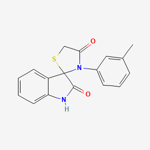 molecular formula C17H14N2O2S B3902182 3'-(3-methylphenyl)-4'H-spiro[indole-3,2'-[1,3]thiazolidine]-2,4'(1H)-dione 