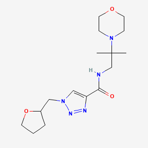 N-[2-methyl-2-(4-morpholinyl)propyl]-1-(tetrahydro-2-furanylmethyl)-1H-1,2,3-triazole-4-carboxamide