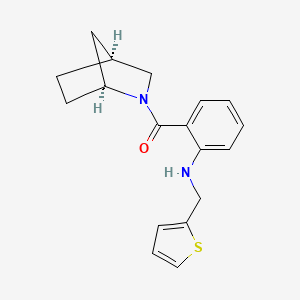 molecular formula C18H20N2OS B3902206 2-[(1S*,4S*)-2-azabicyclo[2.2.1]hept-2-ylcarbonyl]-N-(2-thienylmethyl)aniline 