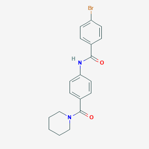 4-bromo-N-[4-(1-piperidinylcarbonyl)phenyl]benzamide
