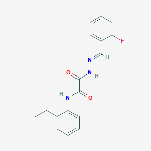 N-(2-ethylphenyl)-2-[2-(2-fluorobenzylidene)hydrazino]-2-oxoacetamide