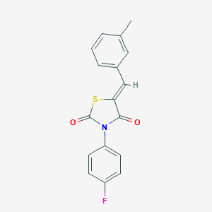 (5Z)-3-(4-fluorophenyl)-5-[(3-methylphenyl)methylidene]-1,3-thiazolidine-2,4-dione