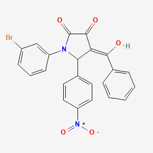 4-benzoyl-1-(3-bromophenyl)-3-hydroxy-5-(4-nitrophenyl)-1,5-dihydro-2H-pyrrol-2-one