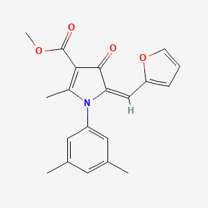 methyl 1-(3,5-dimethylphenyl)-5-(2-furylmethylene)-2-methyl-4-oxo-4,5-dihydro-1H-pyrrole-3-carboxylate