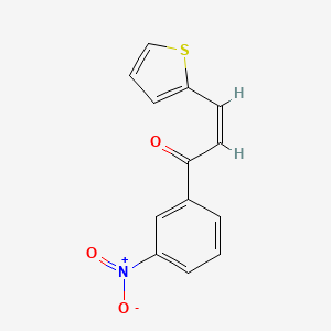 molecular formula C13H9NO3S B3902354 1-(3-nitrophenyl)-3-(2-thienyl)-2-propen-1-one 