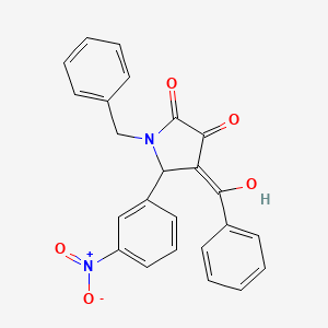 4-benzoyl-1-benzyl-3-hydroxy-5-(3-nitrophenyl)-1,5-dihydro-2H-pyrrol-2-one