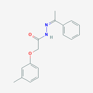 2-(3-methylphenoxy)-N'-(1-phenylethylidene)acetohydrazide