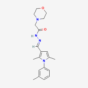 N'-{[2,5-dimethyl-1-(3-methylphenyl)-1H-pyrrol-3-yl]methylene}-2-(4-morpholinyl)acetohydrazide