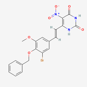 6-{2-[4-(benzyloxy)-3-bromo-5-methoxyphenyl]vinyl}-5-nitro-2,4(1H,3H)-pyrimidinedione