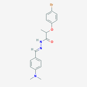 2-(4-bromophenoxy)-N'-[4-(dimethylamino)benzylidene]propanohydrazide