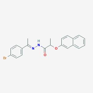 N'-[1-(4-bromophenyl)ethylidene]-2-(2-naphthyloxy)propanohydrazide
