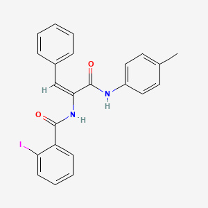 2-iodo-N-(1-{[(4-methylphenyl)amino]carbonyl}-2-phenylvinyl)benzamide