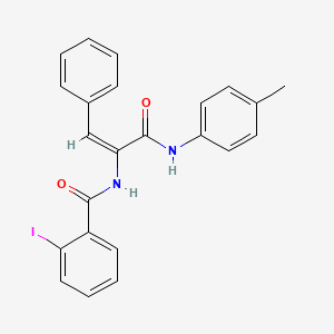 molecular formula C23H19IN2O2 B3902551 2-iodo-N-(1-{[(4-methylphenyl)amino]carbonyl}-2-phenylvinyl)benzamide 