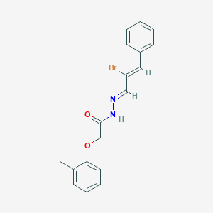 N'-(2-bromo-3-phenyl-2-propenylidene)-2-(2-methylphenoxy)acetohydrazide