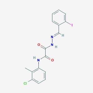 N-(3-chloro-2-methylphenyl)-2-[2-(2-iodobenzylidene)hydrazino]-2-oxoacetamide