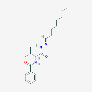 molecular formula C20H31N3O2 B390262 N-{2-methyl-1-[(2-octylidenehydrazino)carbonyl]propyl}benzamide 