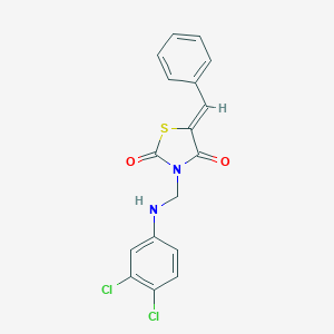 5-Benzylidene-3-[(3,4-dichloroanilino)methyl]-1,3-thiazolidine-2,4-dione