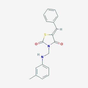 5-Benzylidene-3-(3-toluidinomethyl)-1,3-thiazolidine-2,4-dione