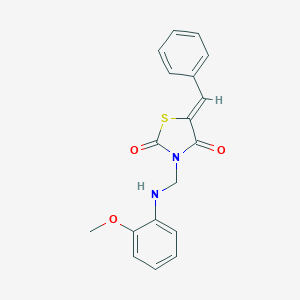 5-Benzylidene-3-[(2-methoxyanilino)methyl]-1,3-thiazolidine-2,4-dione