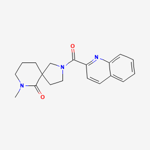 molecular formula C19H21N3O2 B3902699 7-methyl-2-(2-quinolinylcarbonyl)-2,7-diazaspiro[4.5]decan-6-one 