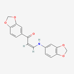 1-(1,3-benzodioxol-5-yl)-3-(1,3-benzodioxol-5-ylamino)-2-propen-1-one