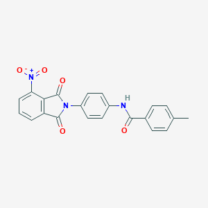 N-(4-{4-nitro-1,3-dioxo-1,3-dihydro-2H-isoindol-2-yl}phenyl)-4-methylbenzamide