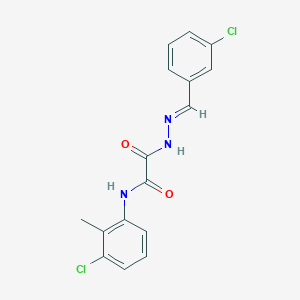 2-(2-(3-Chlorobenzylidene)hydrazino)-N-(3-chloro-2-methylphenyl)-2-oxoacetamide