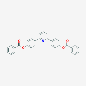 molecular formula C31H21NO4 B390279 4-{6-[4-(Benzoyloxy)phenyl]-2-pyridinyl}phenyl benzoate 