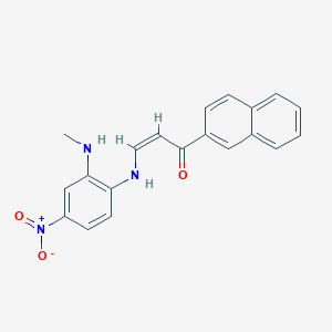 3-{[2-(methylamino)-4-nitrophenyl]amino}-1-(2-naphthyl)-2-propen-1-one