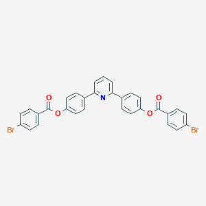 molecular formula C31H19Br2NO4 B390286 4-(6-{4-[(4-Bromobenzoyl)oxy]phenyl}-2-pyridinyl)phenyl 4-bromobenzoate 