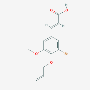 3-[4-(allyloxy)-3-bromo-5-methoxyphenyl]acrylic acid