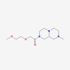 molecular formula C13H25N3O3 B3902875 2-[(2-methoxyethoxy)acetyl]-8-methyloctahydro-2H-pyrazino[1,2-a]pyrazine 