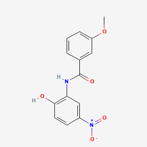 molecular formula C14H12N2O5 B3902881 N-(2-hydroxy-5-nitrophenyl)-3-methoxybenzamide 