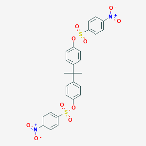 4-(1-{4-[({4-Nitrophenyl}sulfonyl)oxy]phenyl}-1-methylethyl)phenyl 4-nitrobenzenesulfonate