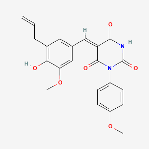 5-(3-allyl-4-hydroxy-5-methoxybenzylidene)-1-(4-methoxyphenyl)-2,4,6(1H,3H,5H)-pyrimidinetrione