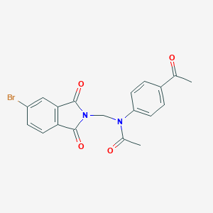 N-(4-acetylphenyl)-N-[(5-bromo-1,3-dioxo-1,3-dihydro-2H-isoindol-2-yl)methyl]acetamide