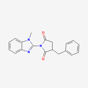 3-benzyl-1-(1-methyl-1H-benzimidazol-2-yl)-2,5-pyrrolidinedione