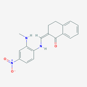 2-({[2-(methylamino)-4-nitrophenyl]amino}methylene)-3,4-dihydro-1(2H)-naphthalenone