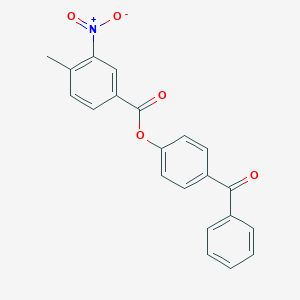 4-Benzoylphenyl 3-nitro-4-methylbenzoate