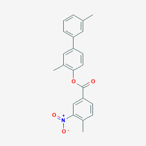 molecular formula C22H19NO4 B390299 3,3'-Dimethyl[1,1'-biphenyl]-4-yl 3-nitro-4-methylbenzoate 