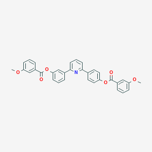 molecular formula C33H25NO6 B390300 3-(6-{4-[(3-Methoxybenzoyl)oxy]phenyl}-2-pyridinyl)phenyl 3-methoxybenzoate 