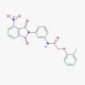 molecular formula C23H17N3O6 B390301 2-(2-methylphenoxy)-N-[3-(4-nitro-1,3-dioxo-1,3-dihydro-2H-isoindol-2-yl)phenyl]acetamide 